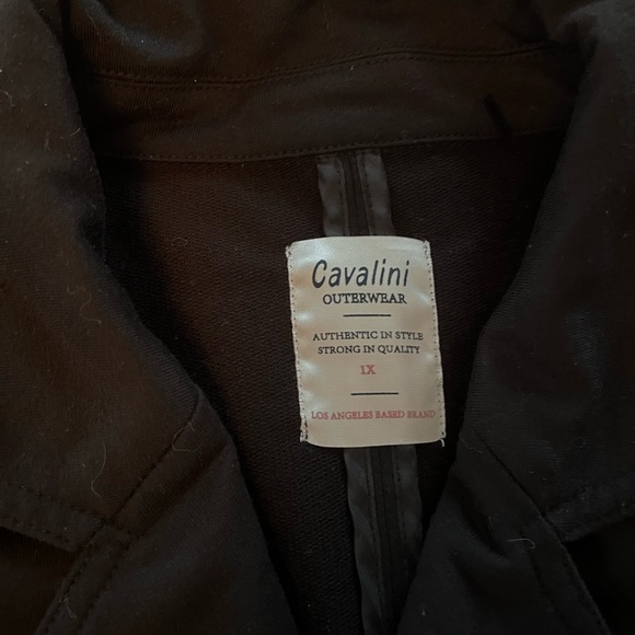 Women’s Cavalini Black Blazer with Silver Accents size 1x - Picture 5 of 8